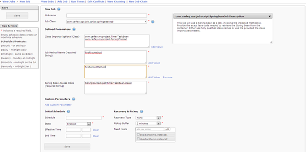 Scripting Jobs - Obsidian Scheduler